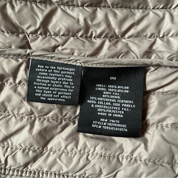 London Fog Packable Down Coat Tan Size Medium - Picture 7 of 12